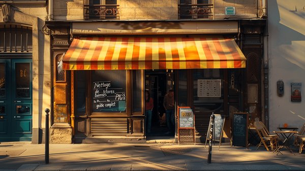 Nettoyage de stores bannes à Paris : Guide complet